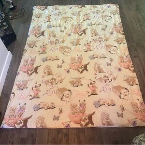 Vintage Sears Playful‎ Kittens comforter blanket